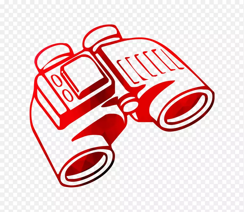 剪贴画双筒望远镜电脑图标可伸缩图形插图