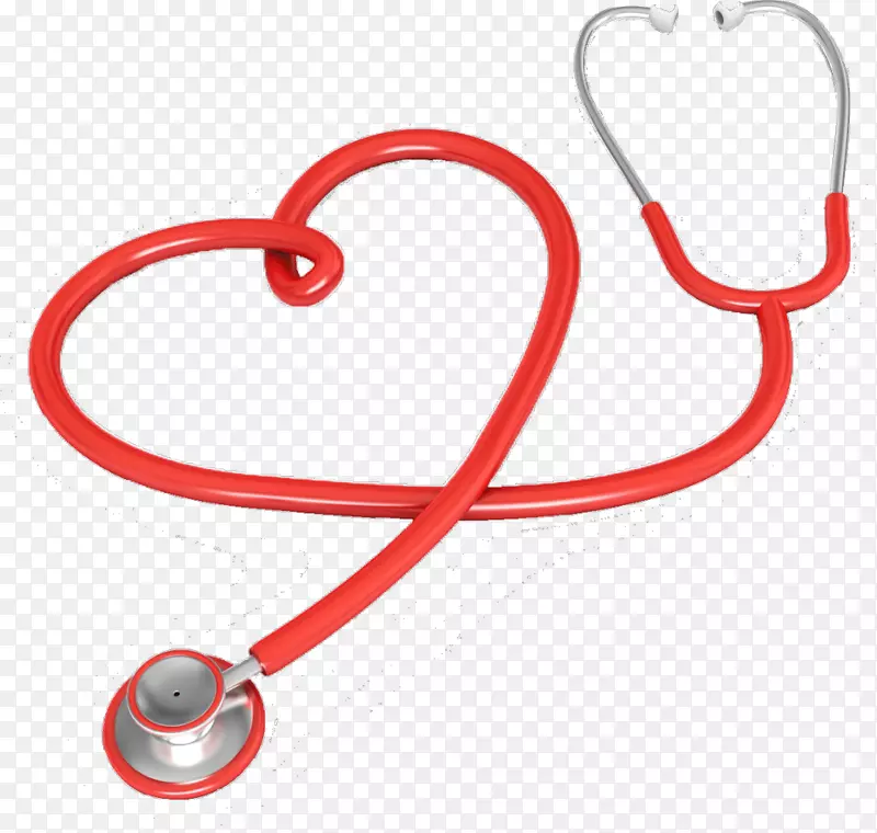 听诊器护理心脏夹艺术医学-心脏