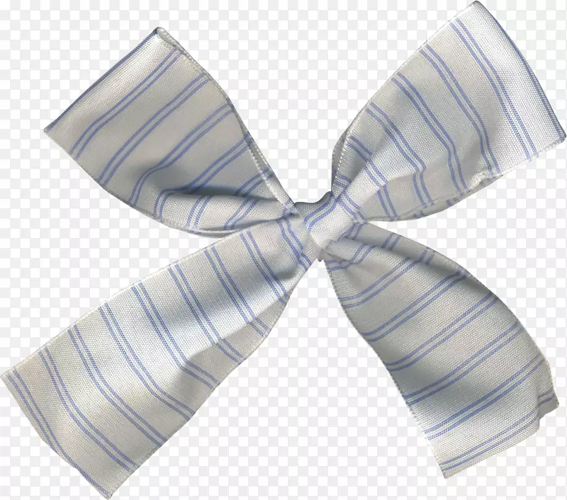 白色蝴蝶结丝带领带夹艺术丝带
