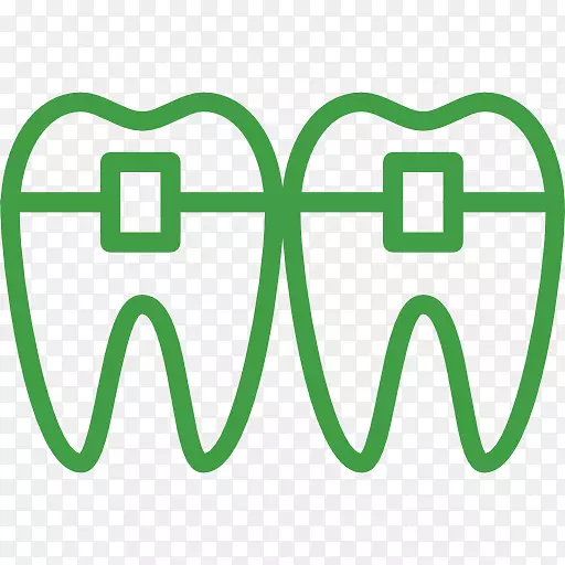 牙科剪贴画沃尔利溪牙科护理牙套插图-牙套图标
