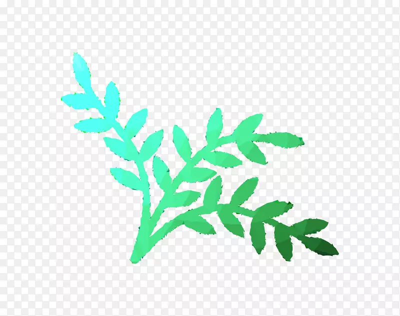 植物茎叶字体植物