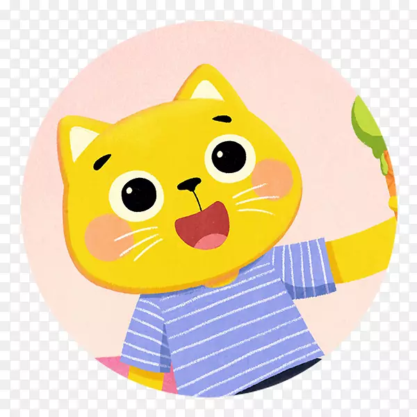 胡须猫黄产品卡通-烘焙卡通