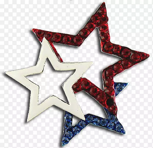 插画胸针、星星和条纹、爱国珠宝、不含版税的徽标-巴雷特旗