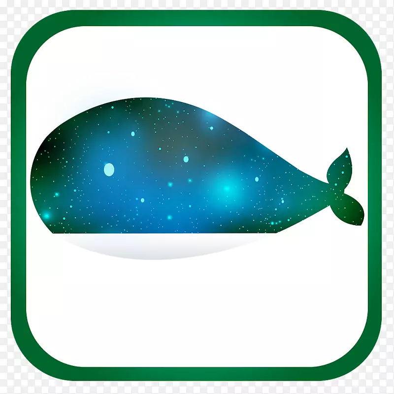绿色鱼类剪贴画海洋-Baleia标志