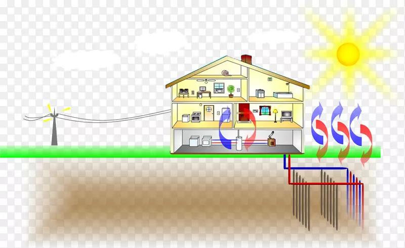 世界能源消耗地热热泵建筑信息建模-倡导图解