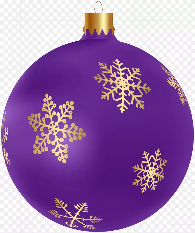 圣诞节装饰品剪贴画圣诞日图像png图片.紫色点缀