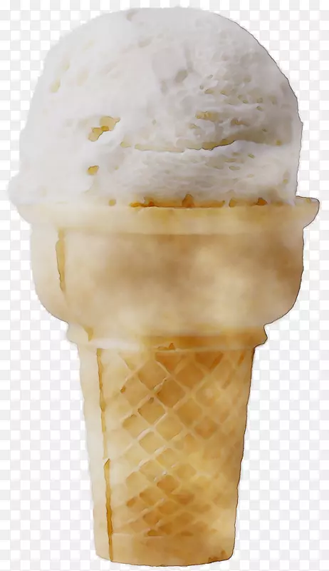 冰冰淇淋圆锥形香草