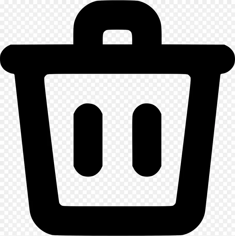 垃圾桶和废纸篮回收符号.容器