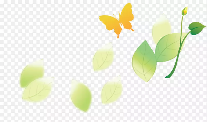 绿色桌面壁纸，叶图形植物茎-条形花序丝