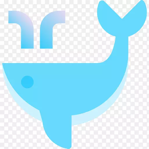 海豚剪贴画标志鲸-巴莱纳插图
