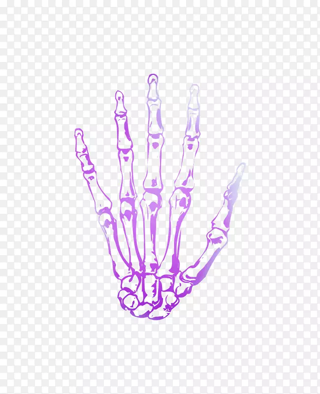 手指模型紫色生物