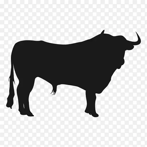 牛图形轮廓图.公牛