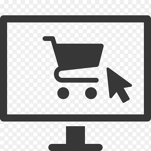 电子商务，网上购物，电脑图标，实现房屋销售-商业