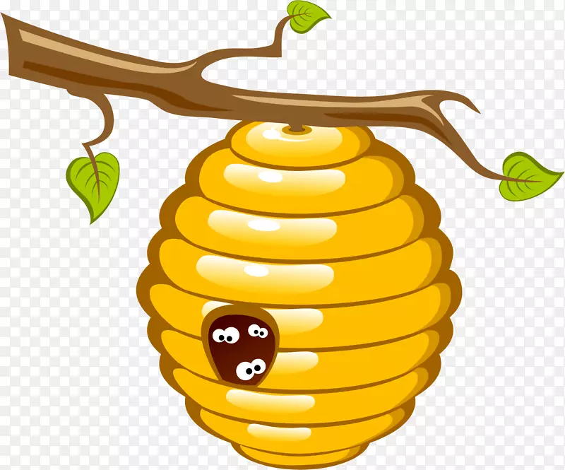 蜂巢剪贴画蜜蜂图形.蜜蜂