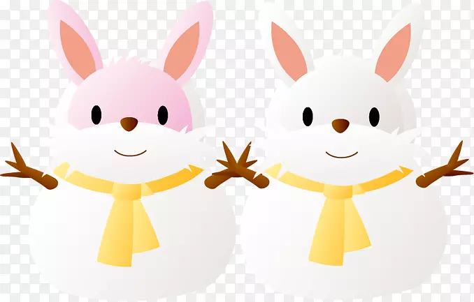 复活节兔子食品卡通