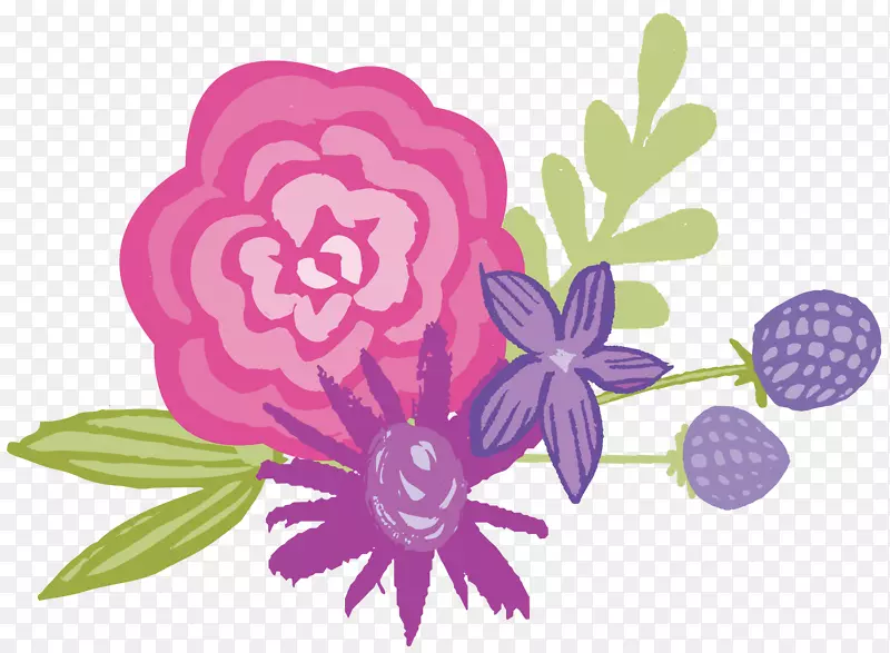 花卉设计插图玫瑰花