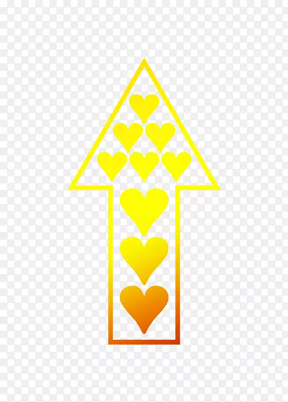 线三角形黄色剪贴画