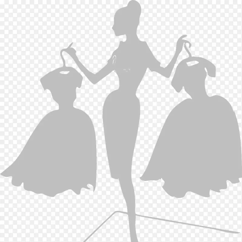 剪贴画服装时装设计插图.模型