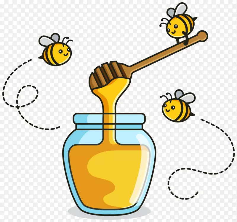 蜂蜜剪辑艺术甜蜜蜜蜂糖-蜂蜜