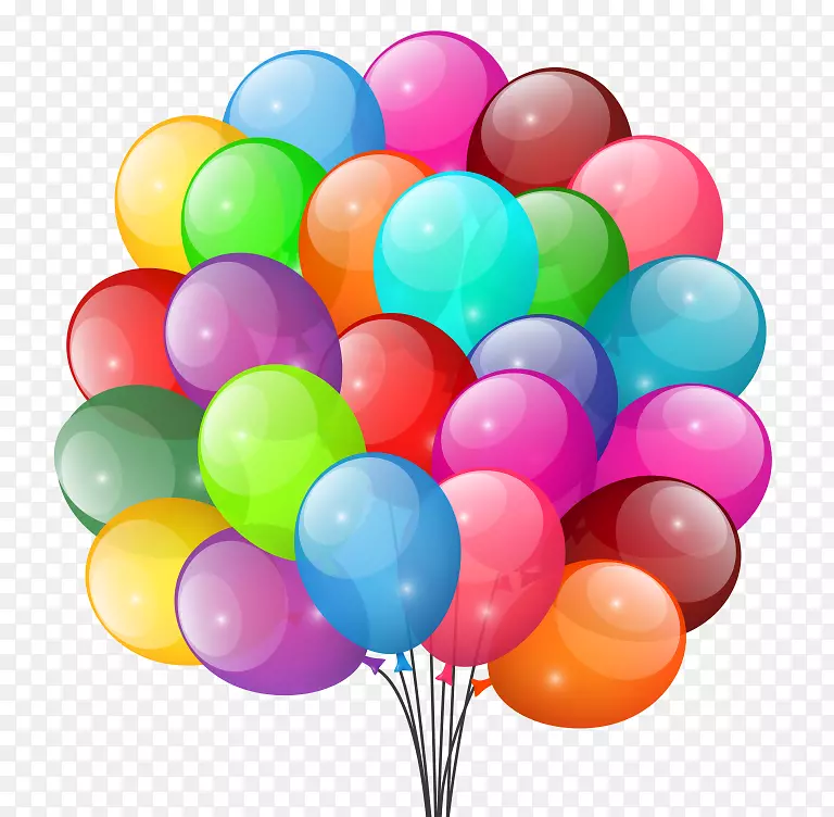 派对用金属高清气球夹艺术贺卡形象气球