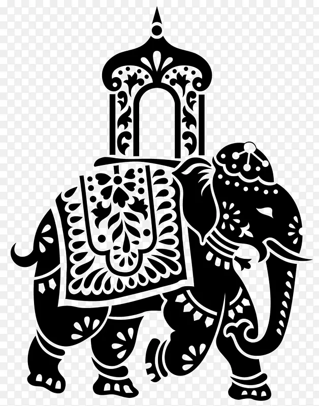 婚礼邀请拉贾斯坦邦大象在印度举行婚礼