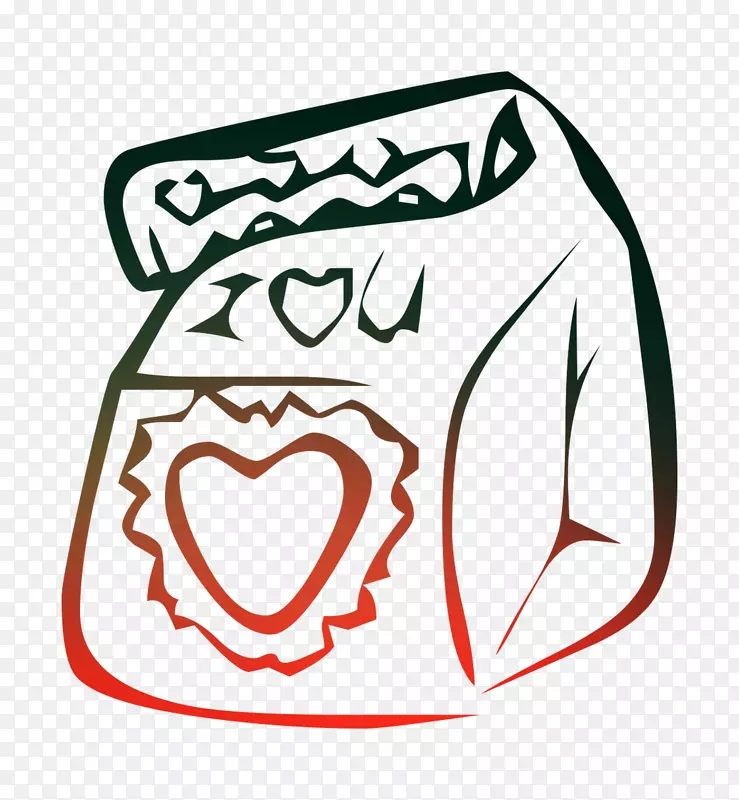 艺术插画Jasoom阿拉伯联合酋长国标志
