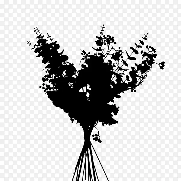 桌面壁纸花电脑字体剪影