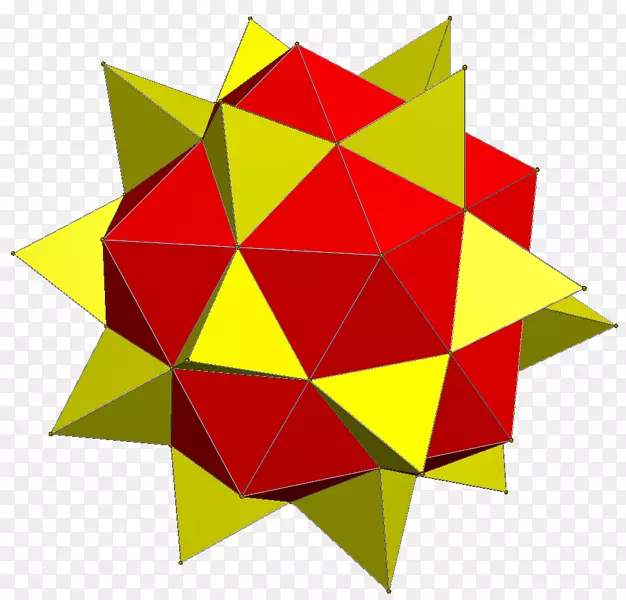 图案对称黄色三角点-增广边界