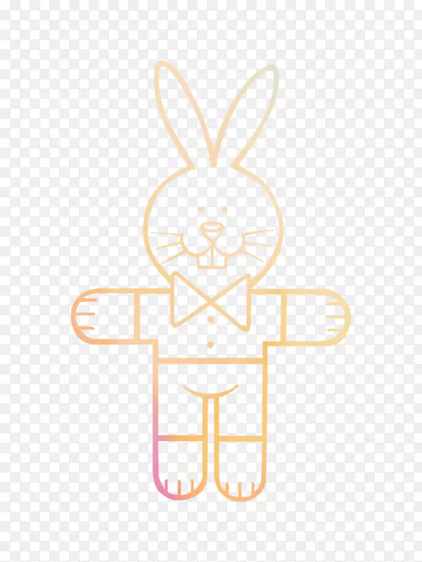 兔子复活节兔子画插图