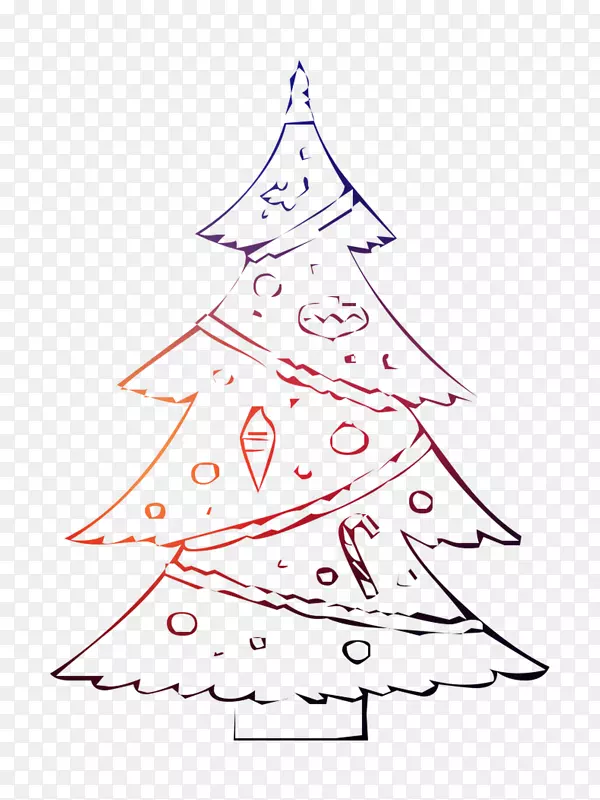 圣诞树圣诞节装饰品云杉