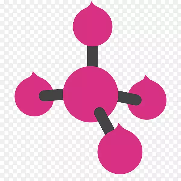 分子中的原子化学剪贴画分子模型-原子设计元素