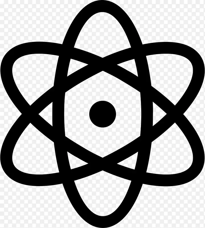 可伸缩图形计算机图标插图原子符号