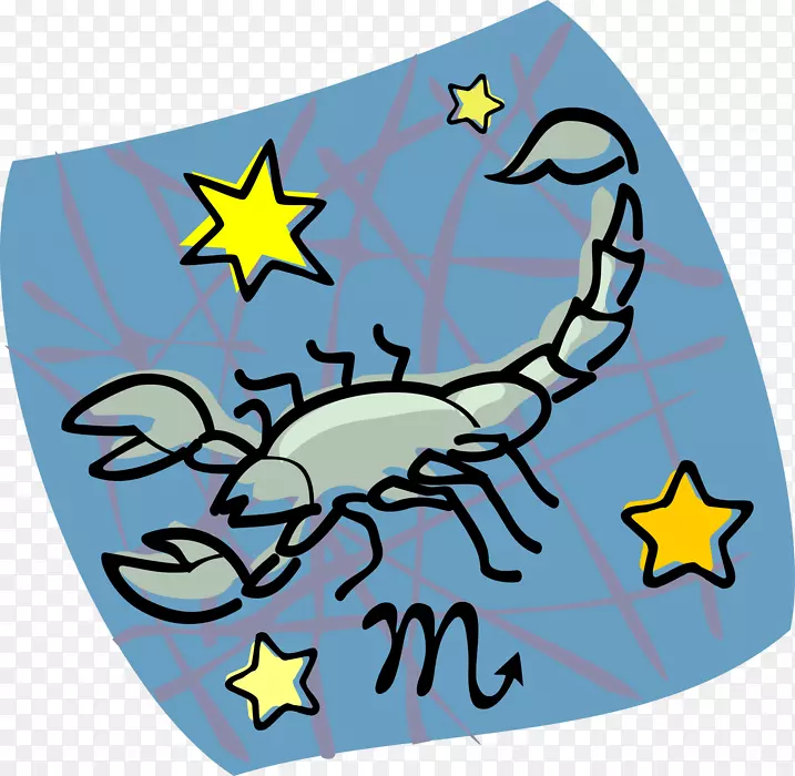 剪贴画天蝎座插图图形十二生肖星盘
