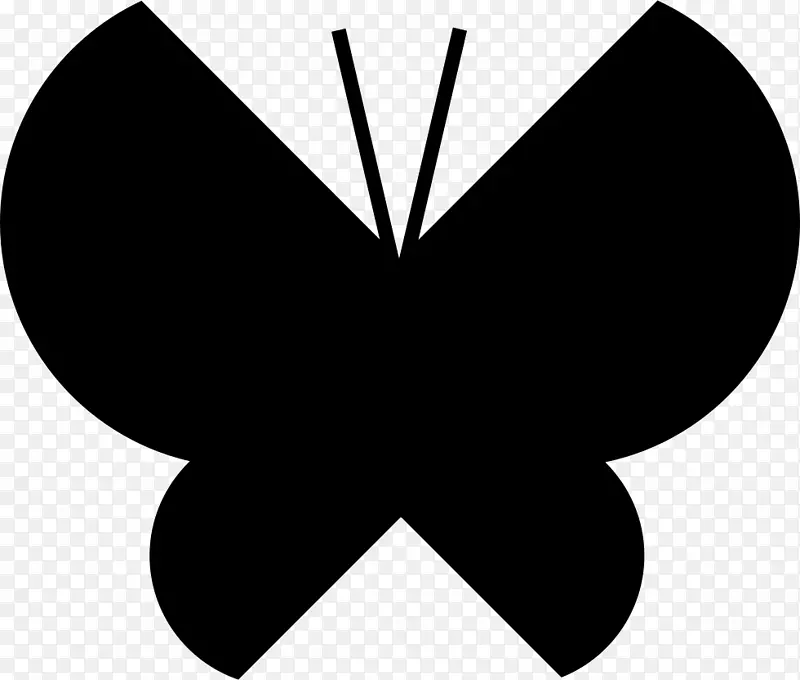 蝴蝶图形计算机图标形状设计.蝴蝶