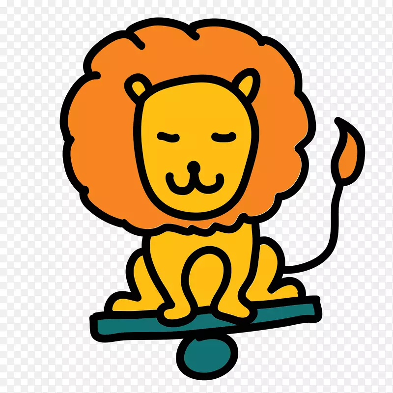 狮子棒图形剪贴画手持式网络图形.狮子