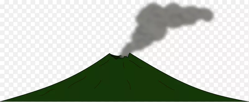 梅隆剪贴画火山插图地理剪贴画-火山