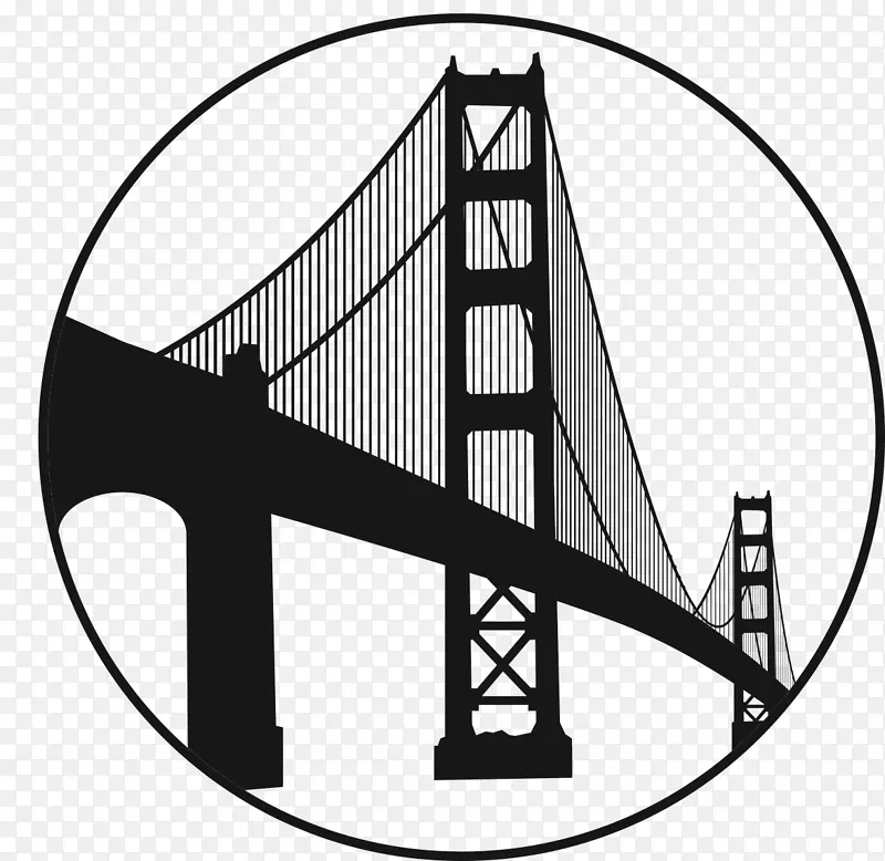 金门桥插图图形剪辑艺术图像-桥