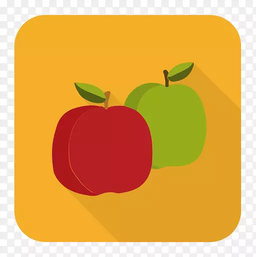 苹果电脑图标水果食品-苹果