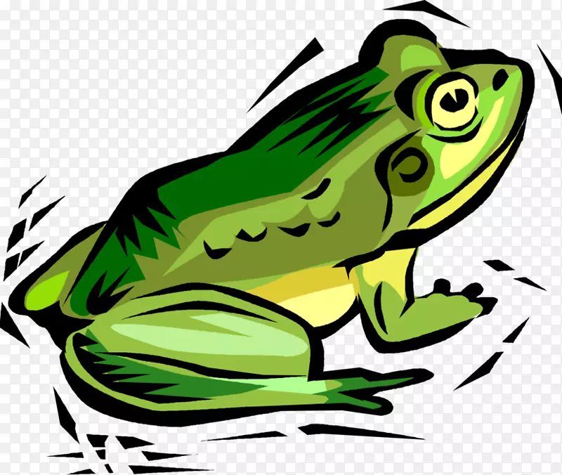 剪贴画蟾蜍图形插图-青蛙
