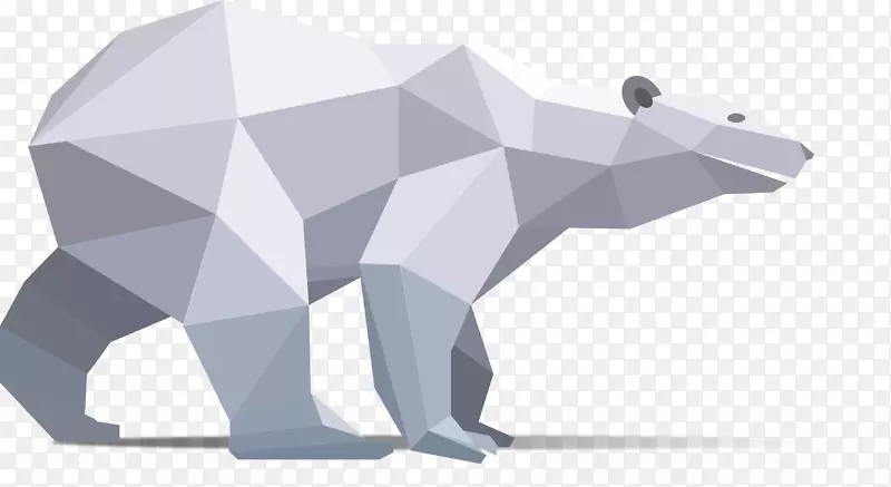 小北极熊图形插图.北极熊