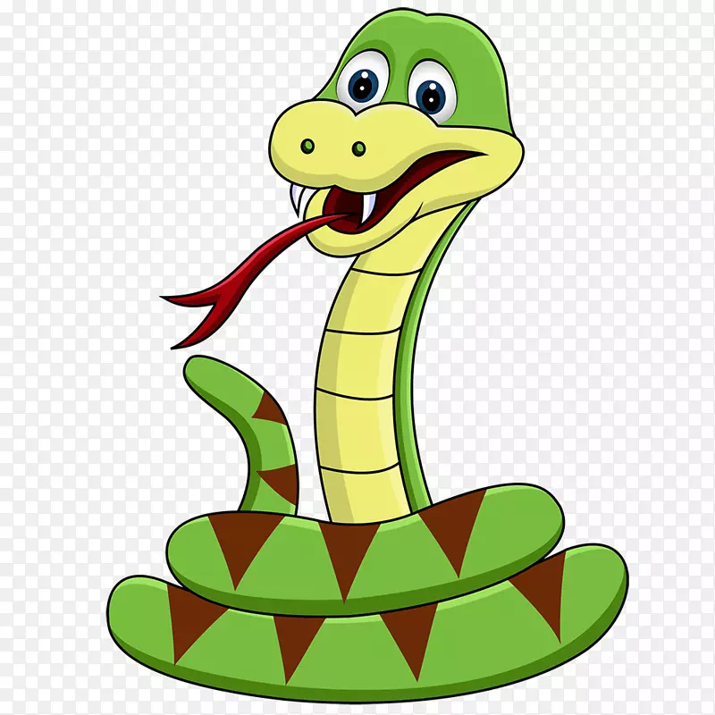 蛇夹艺术图形插图开放部分响尾蛇咬伤