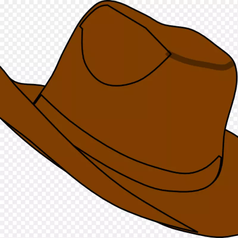 共享宝箱：剪贴画收藏牛仔帽插图-钻石牛仔帽