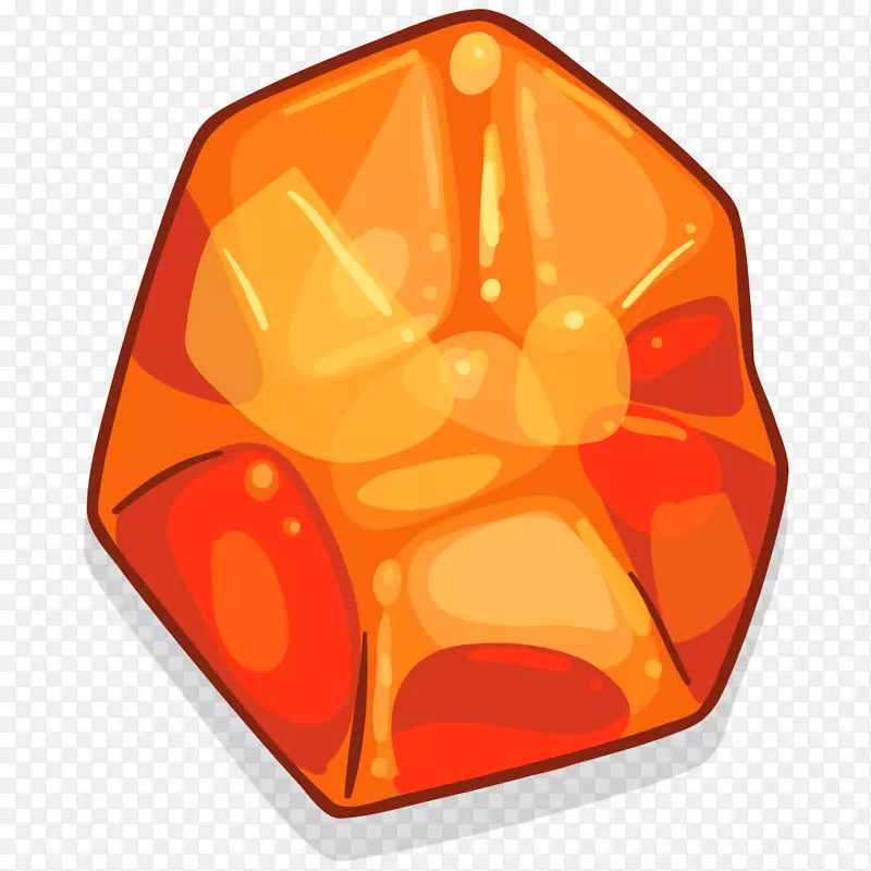 火焰宝石图像钻石-橙色宝石