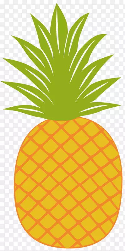可伸缩图形菠萝食品剪贴画菠萝