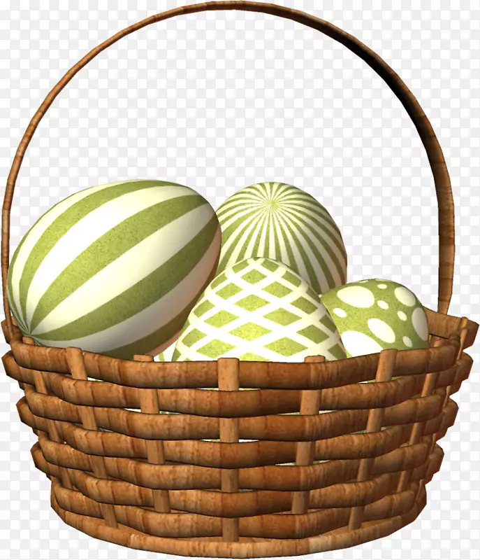 篮夹艺术复活节彩蛋png图片.彩蛋