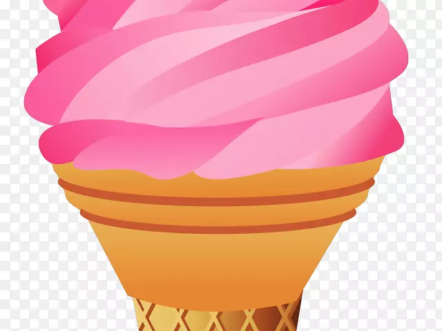 冰淇淋圆锥形圣代剪贴画-冰淇淋
