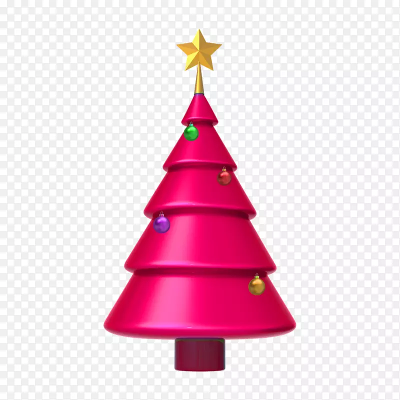 圣诞树圣诞老人圣诞节装饰品形象-圣诞树