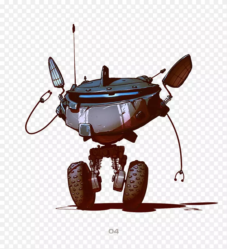 机器人科幻电影插图设计-机器人