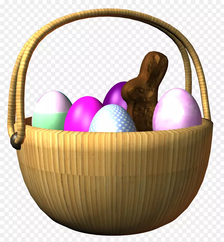 图案设计篮子复活节彩蛋