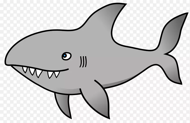 鲨鱼可伸缩图形剪辑艺术图像png网络图.鲨鱼